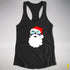 Santa’s Gay Male Pride Flag Shades Racerback Tank - Black